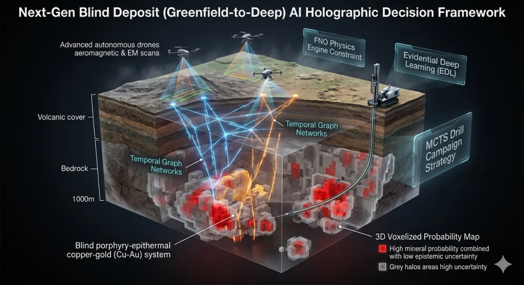 AI-assisted integration of heterogeneous exploration data.